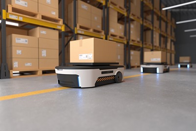 Automated Guided Vehicle for logistics in warehouses 